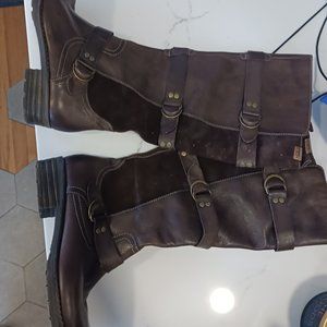 Spanish Boots Pikolinos tall brown leather riding boots